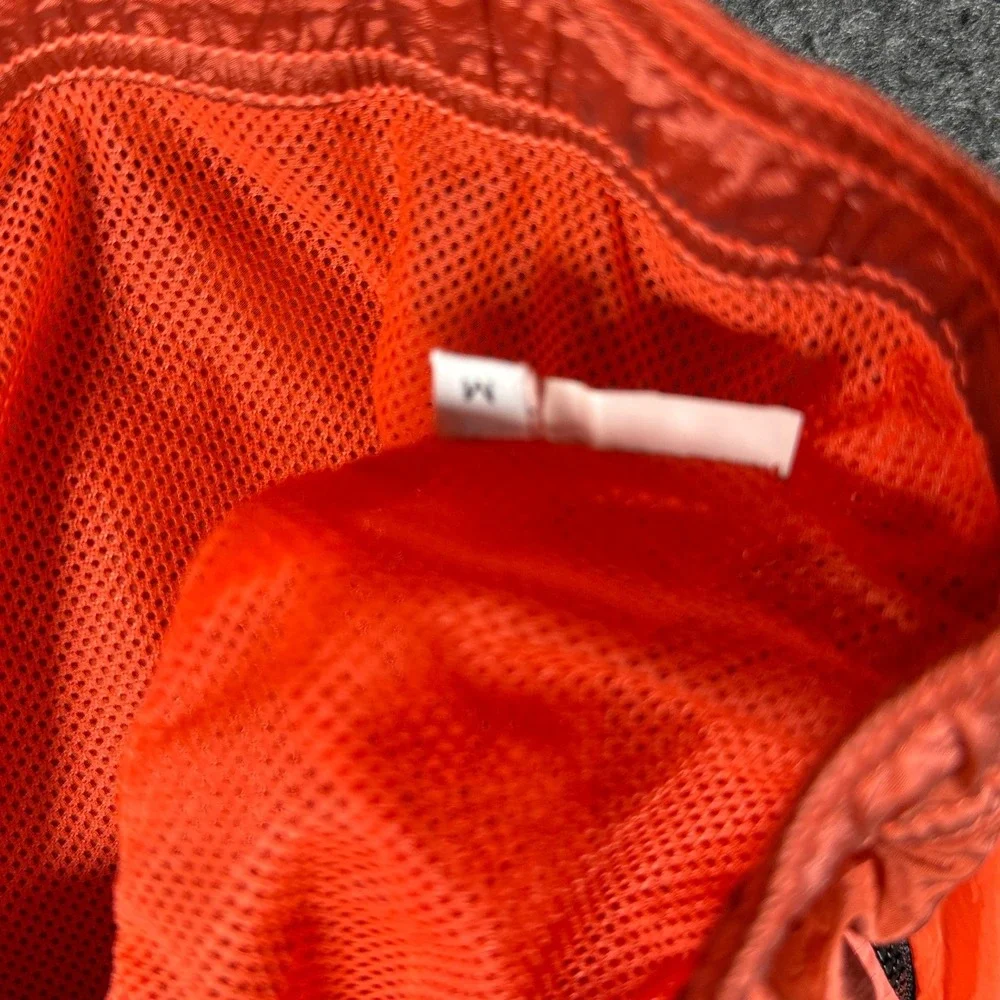 Stone Island Nylon Metal Swim Shorts Orange Coral Colorblock Mens Medium